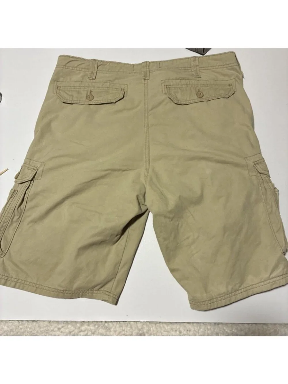 Lot of 2 Lee Men's Wyoming Cargo Shorts Size 38 Gray Vapor Cotton Utility Work